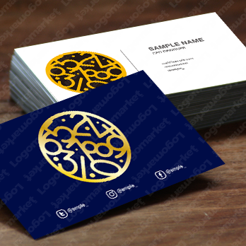 ナンバーと数字と数学のロゴ