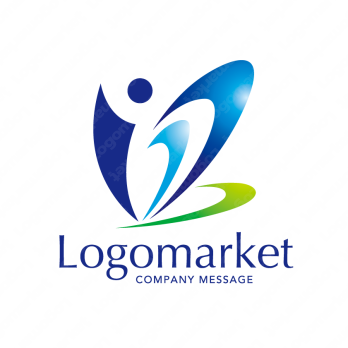 Bと人と飛翔のロゴ