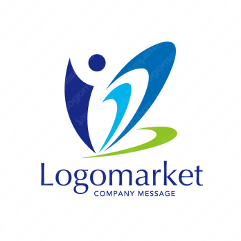 Bと人と飛翔のロゴ