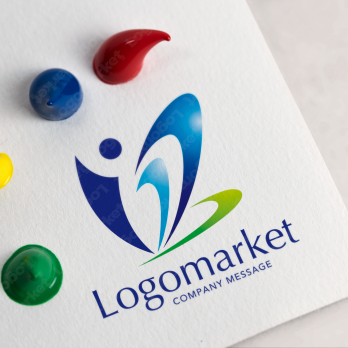 Bと人と飛翔のロゴ