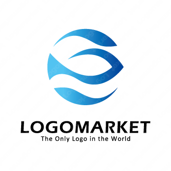 魚と循環と調和のロゴ