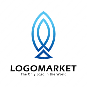 魚と剣と上昇のロゴ