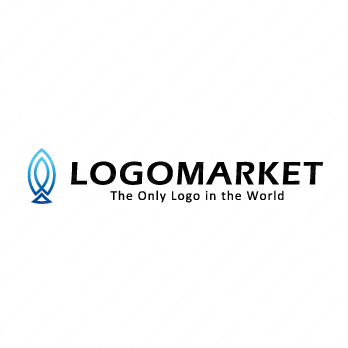 魚と剣と上昇のロゴ