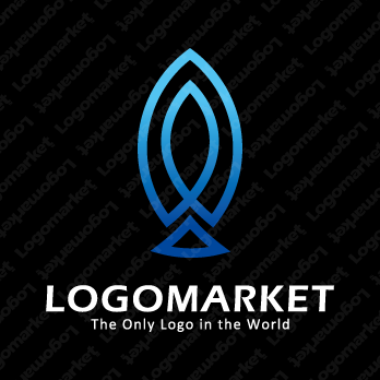 魚と剣と上昇のロゴ