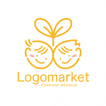 双葉と成長と寄り添うのロゴ