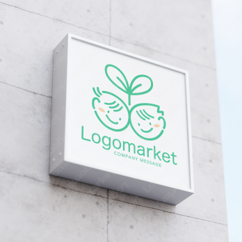 双葉と成長と寄り添うのロゴ