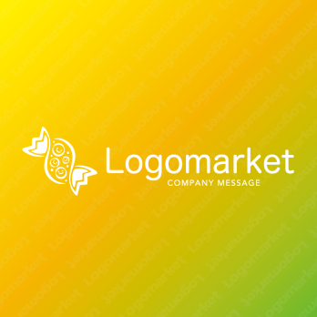 コミュニケーションと親しみやすいとユニークのロゴ