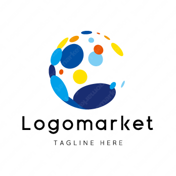 水と海と太陽のロゴ