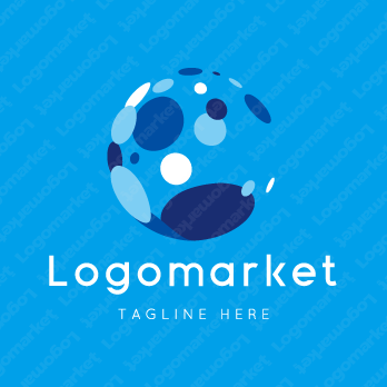 水と海と太陽のロゴ