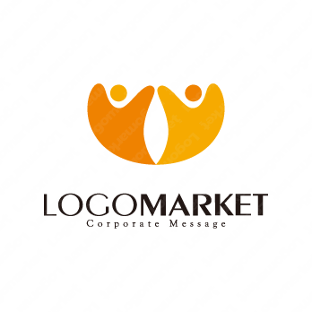 手と安心とハートのロゴ