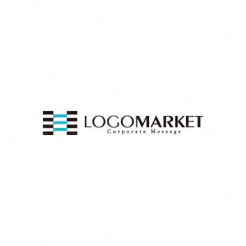 Hとシンプルとビルのロゴ