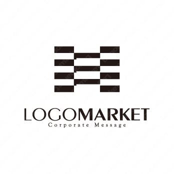 Hとシンプルとビルのロゴ