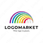 虹と架け橋と多様性のロゴ