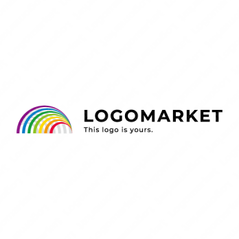 虹と架け橋と多様性のロゴ