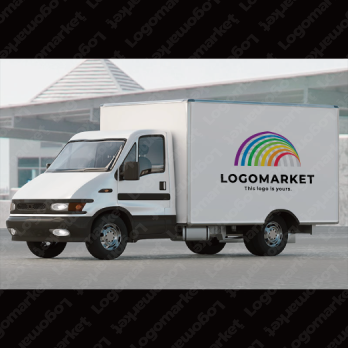 虹と架け橋と多様性のロゴ