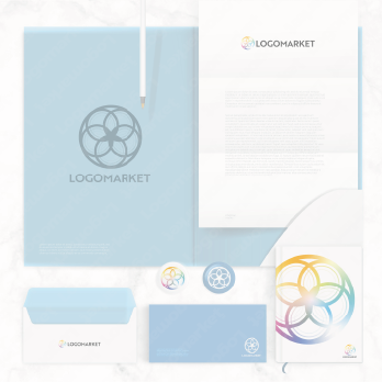 繋がりと多様性と光のロゴ