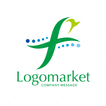 Fと清涼と鳥のロゴ