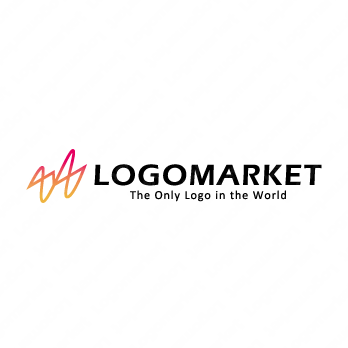 波形と鼓動とエネルギーのロゴ