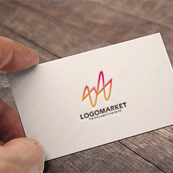 波形と鼓動とエネルギーのロゴ