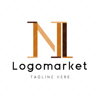 Nと1とナンバーワンのロゴ