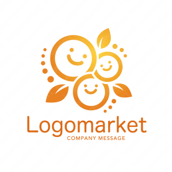 笑顔と３と健やかのロゴ