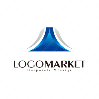 成長と成功と富士山のロゴ