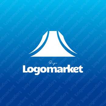 成長と成功と富士山のロゴ