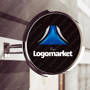 成長と成功と富士山のロゴ