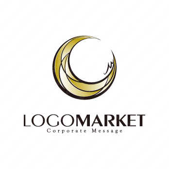 月とミステリアスとラグジュアリーのロゴ