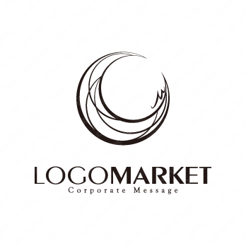 月とミステリアスとラグジュアリーのロゴ