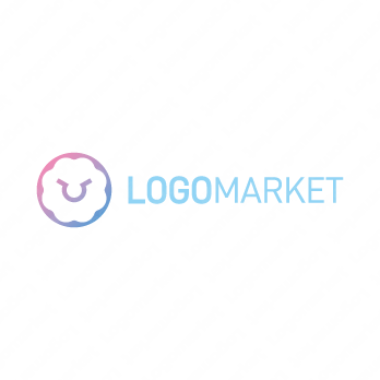 雲と毛と羊のロゴ