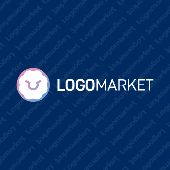 雲と毛と羊のロゴ