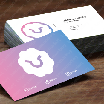 雲と毛と羊のロゴ