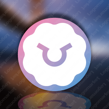 雲と毛と羊のロゴ