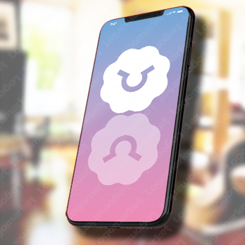 雲と毛と羊のロゴ