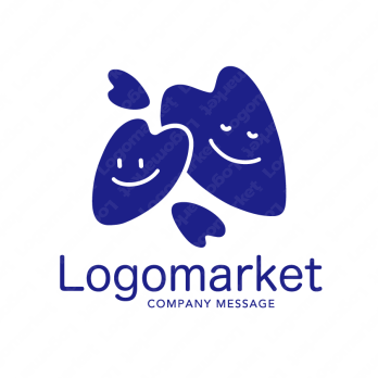 笑顔と親しみやすいと寄り添うのロゴ