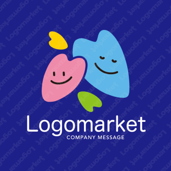 笑顔と親しみやすいと寄り添うのロゴ