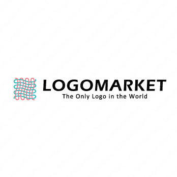 編むと格子と手仕事のロゴ