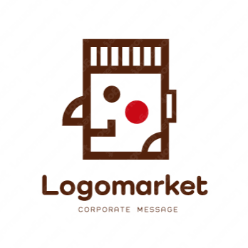 空間と横顔と親しみのロゴ