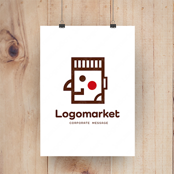 空間と横顔と親しみのロゴ