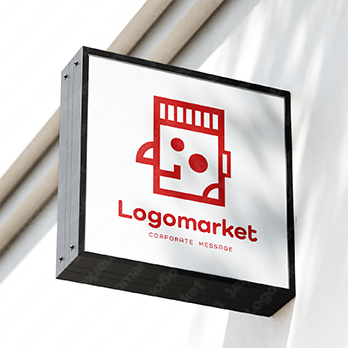 空間と横顔と親しみのロゴ