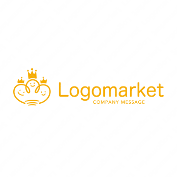 ユニークと仲良しとコミュニケーションのロゴ