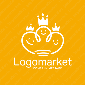 ユニークと仲良しとコミュニケーションのロゴ