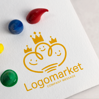 ユニークと仲良しとコミュニケーションのロゴ