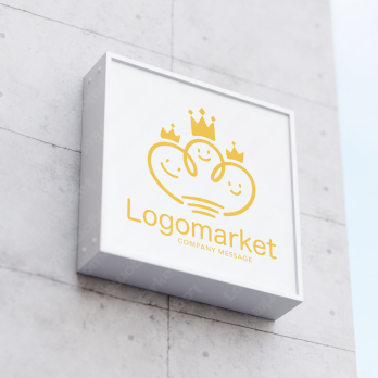 ユニークと仲良しとコミュニケーションのロゴ