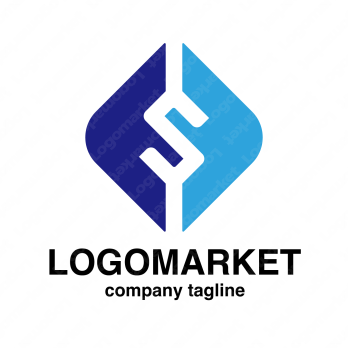 SとFと四角のロゴ