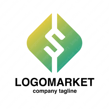 SとFと四角のロゴ