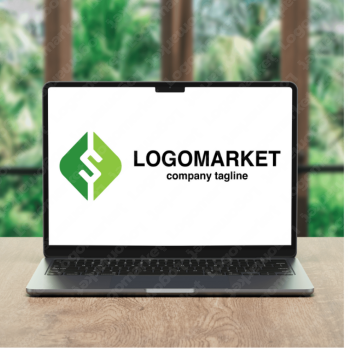 SとFと四角のロゴ