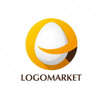 eと卵とエッグのロゴ