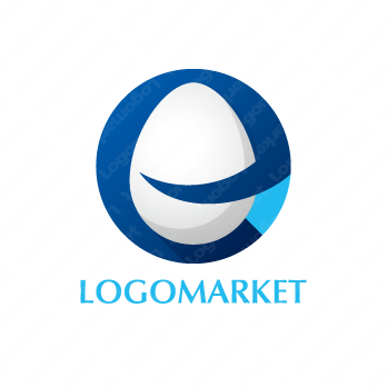 eと卵とエッグのロゴ